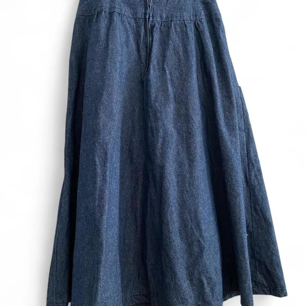 Handmade vintage denim A line skirt - Picture 4 of 7